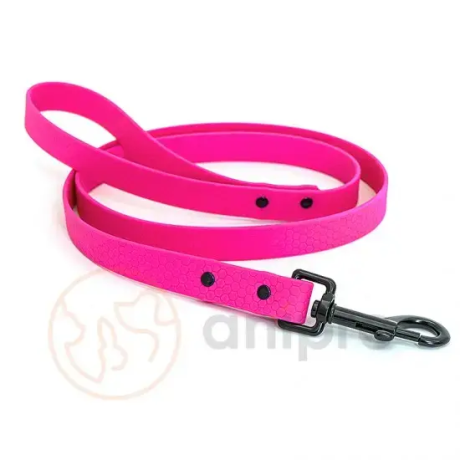 Lesa hexagonala 20mm/120cm roz neon cu carabina neagra