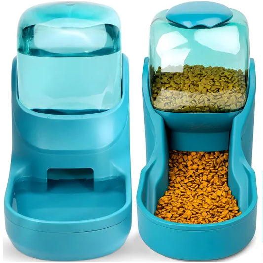 Hranitor dublu, apa si mancare, pentru caini si pisici, 3,8 l - Honey Pet