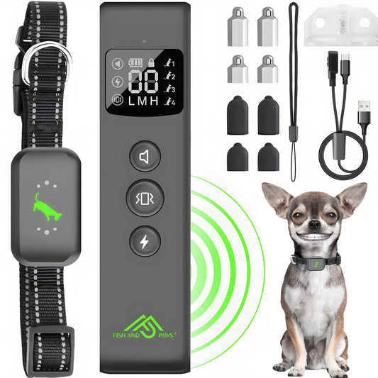 Zgarda electrica cu telecomanda pentru dresajul cainilor