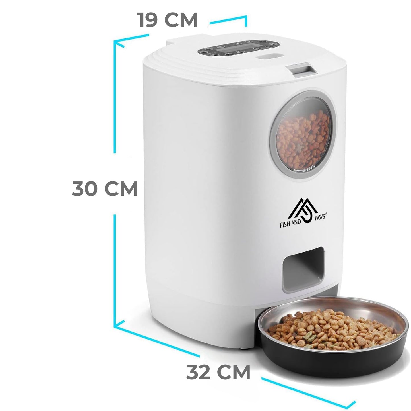 Hranitor automat pentru caini si pisici cu inregistrare vocala , 4.5L, HoneyPet