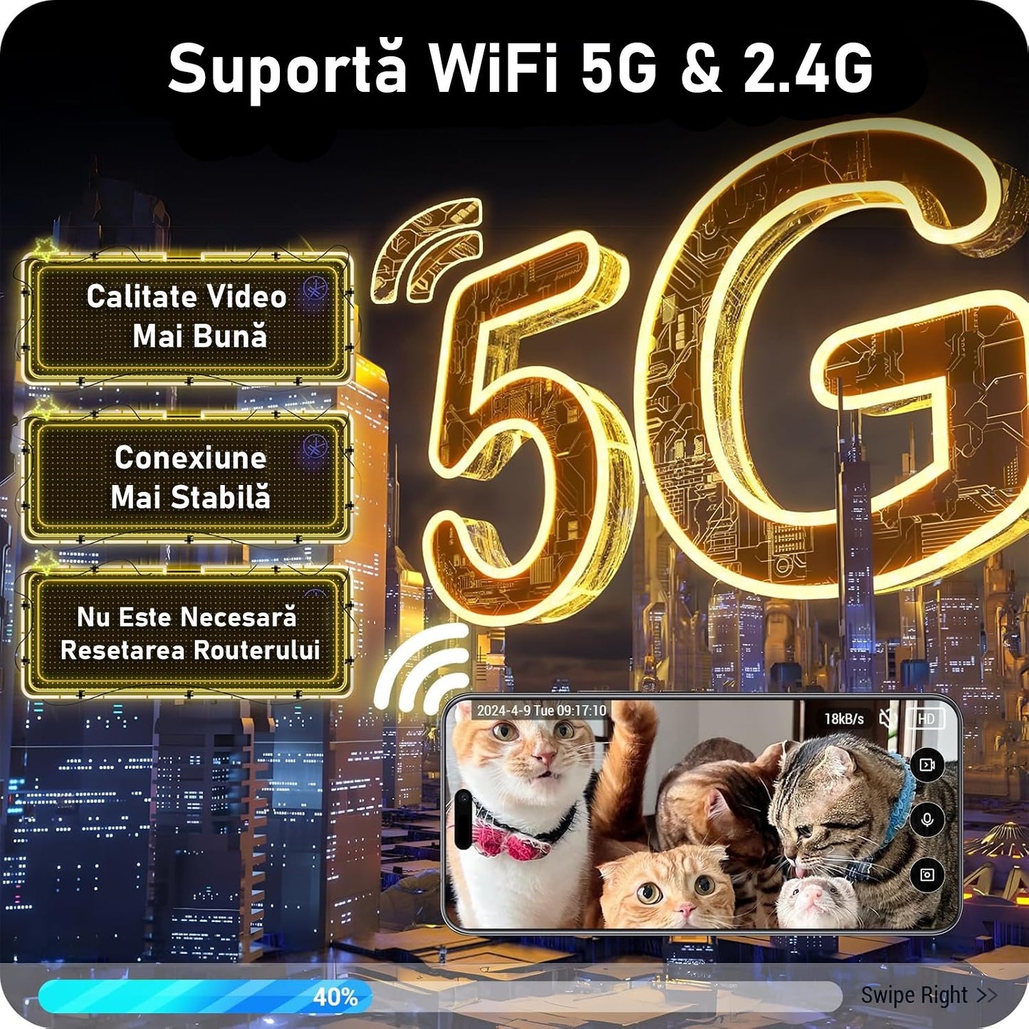 Hranitor Automat pentru Caini si Pisici, HoneyPet cu CAMERA WI-FI